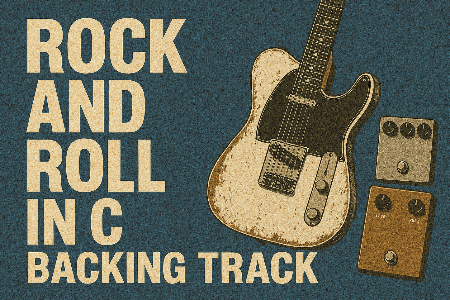 Rock and Roll Backing Track in C