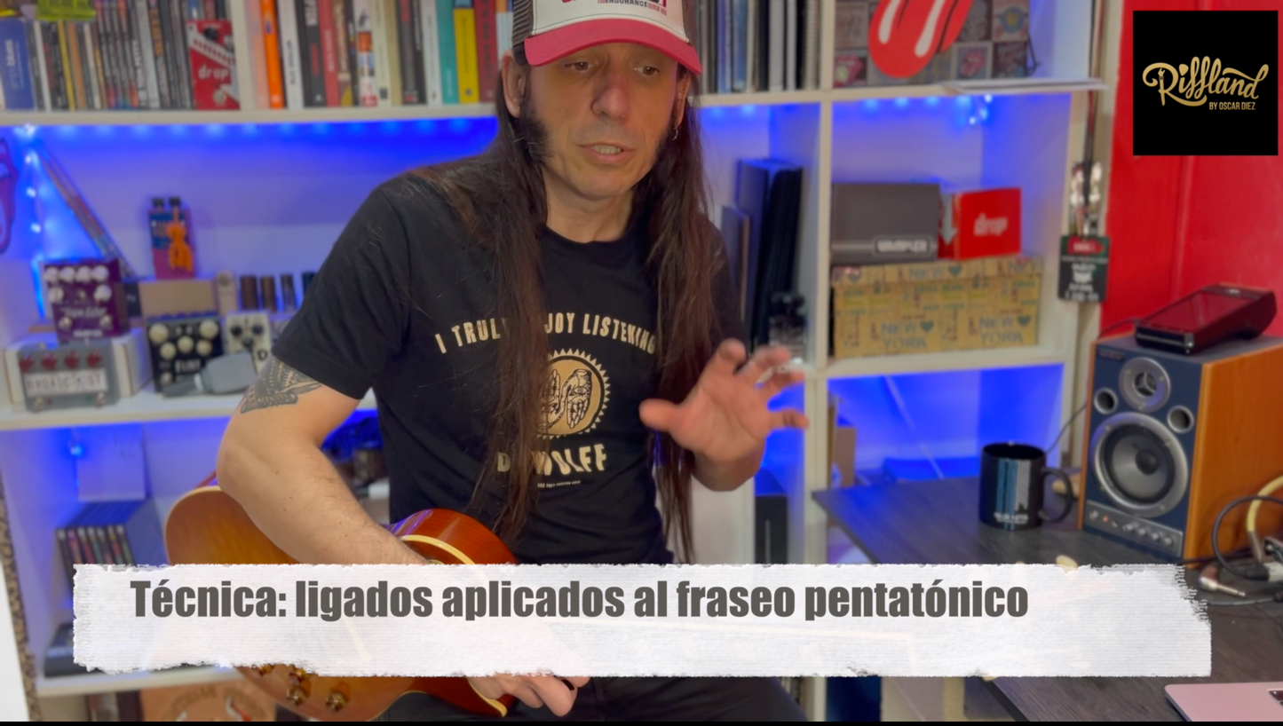 Técnica: ligados aplicados al fraseo pentatónico