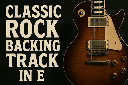 Classic Rock Backing Track in E